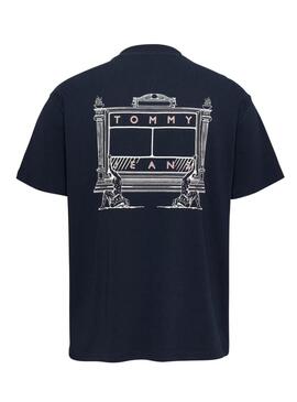 T-Shirt Tommy Jeans Novelty Marine für Herren