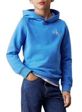 Pullover Calvin Klein Monogram blau Kinder