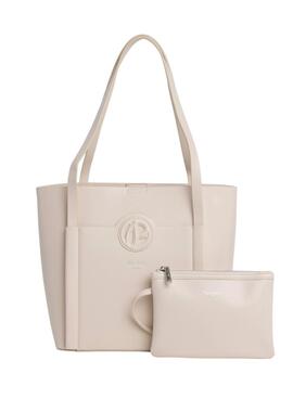 Handtasche Pepe Jeans Colbie Limited beige für Damen.