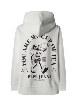 Sweatshirt Pepe Jeans Raylin weiß für Damen