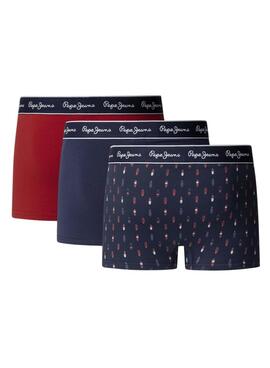 Pack Boxer Pepe Jeans Surf in Navy Blue for Men