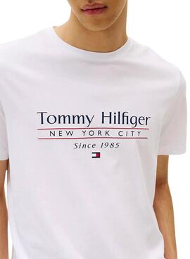 T-Shirt Tommy Hilfiger Stack weiß für Herren