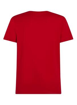 Tommy Hilfiger Stack T-Shirt in Rot für Herren