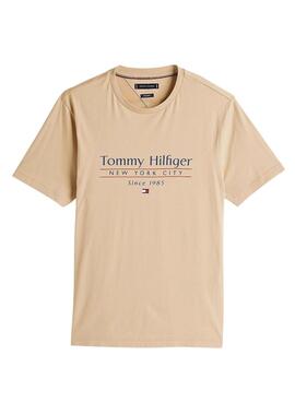 T-shirt Tommy Hilfiger Stack beige für Herren