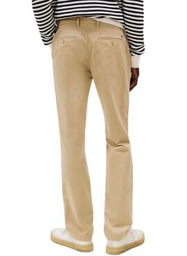 Hose Tommy Hilfiger Denton beige für Herren.