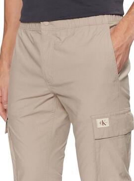 Hose Calvin Klein Cargo beige für Herren