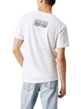 T-Shirt Calvin Klein Type Weiß für Herren.