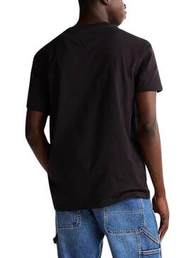 T-Shirt Tommy Jeans Signature Schwarz für Herren