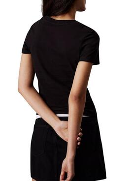 T-Shirt Calvin Klein Gradient schwarz für Damen