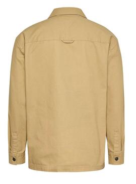 Tommy Jeans Essential Beige Hemd für Herren.