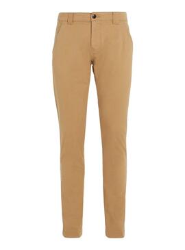 Hose Tommy Jeans Scanto in Khaki für Herren