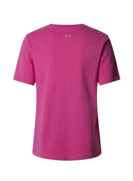 T-Shirt Pepe Jeans Rumer in Fuchsia für Damen