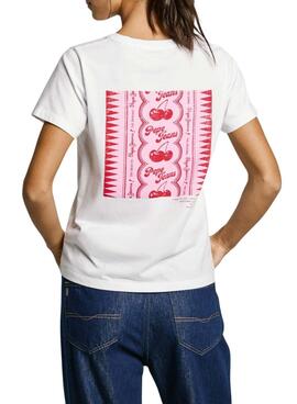 T-shirt Pepe Jeans Rosey weiß für Damen