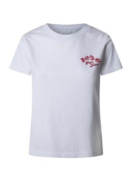 T-shirt Pepe Jeans Rosey weiß für Damen