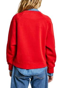 Sweatshirt Pepe Jeans Reese rot für Damen