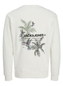 Sweatshirt Jack and Jones Hawaii beige für Herren