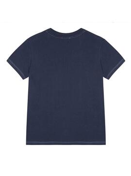 T-Shirt Kenzo Logo JB Marine Blau Für Junge