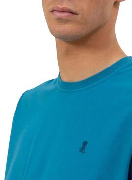 T-Shirt El Pupo Logo blau für Herren