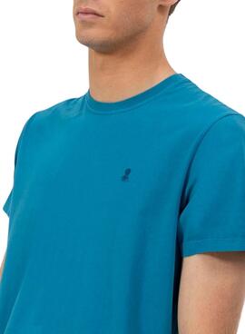 T-Shirt El Pupo Logo blau für Herren