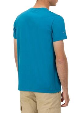 T-Shirt El Pupo Logo blau für Herren