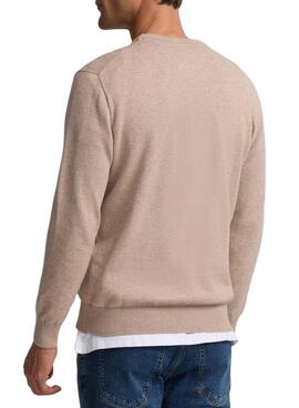 Pullover Silbon beige Jersey für Herren