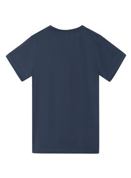 T-shirt Silbon Minilogo blau für Herren