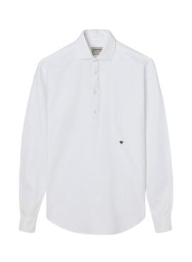 Hemd Silbon Oxford in Weiß Herren