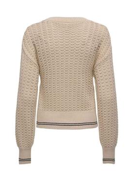 Pullover Only Lasa beige für Damen