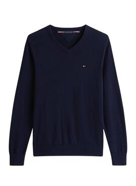 Pullover Tommy Hilfiger Essential Marine für Männer.