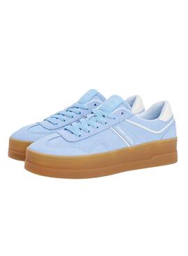 Turnschuhe Tommy Jeans Greenwich Platform blau für Damen