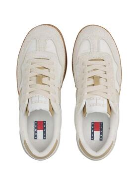 Turnschuhe Tommy Jeans The Greenwich Mix beige für Damen