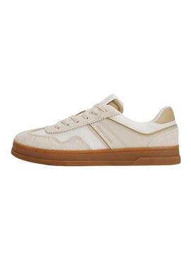 Turnschuhe Tommy Jeans The Greenwich Mix beige für Damen