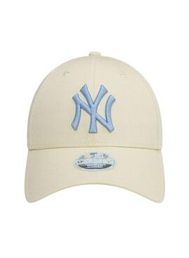 Kappe New Era Metallic Logo beige für Frauen