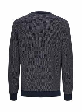 Pullover Only and Sons Morgan in Marine für Herren