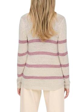 Pullover Only Geena in Beige für Damen.