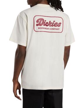 T-Shirt Dickies Lewistown beige für Herren