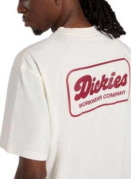 T-Shirt Dickies Lewistown beige für Herren