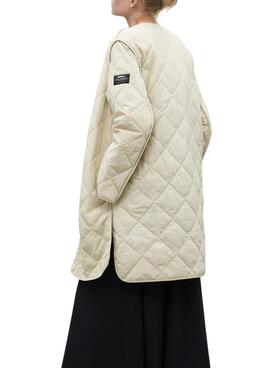 Jacke Ecoalf Mayen beige für Damen