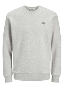 Sweatshirt Jack and Jones Script weiß für Herren.