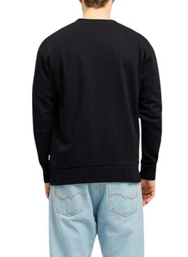 Sweatshirt Jack and Jones Beau Schwarz für Herren