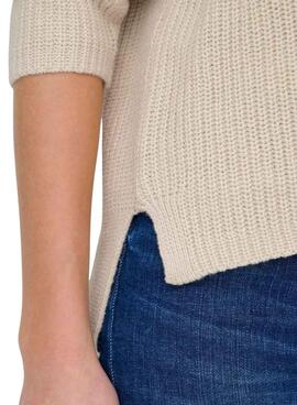 Pullover Only Lluna beige für Damen