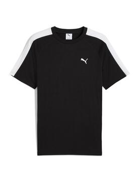 Herren Puma T7 T-Shirt Schwarz