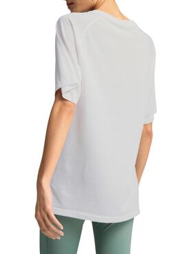 T-Shirt Puma Evostripe weiß für Damen.