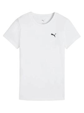 Weiße Puma Slim Fit T-Shirt für Damen.