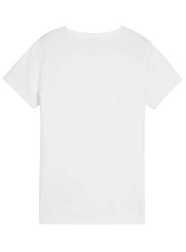 Weiße Puma Slim Fit T-Shirt für Damen.