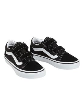 Turnschuhe Vans UY Old Skool Weiß und Schwarz Kinder