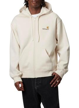 Sweatshirt Carhartt Zip beige für Herren