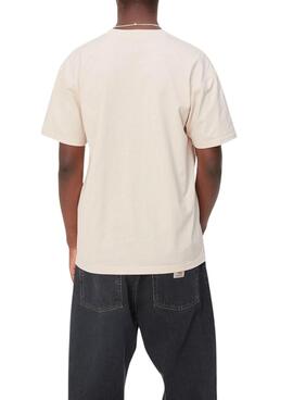 T-shirt Carhartt Script beige für Herren