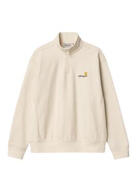 Sweatshirt Carhartt Half Zip beige für Herren