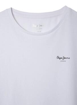 T-shirt Pepe Jeans Bloomy in Weiß für Mädchen